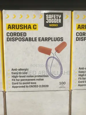 Safety Jogger Corded Disposable Earplugs