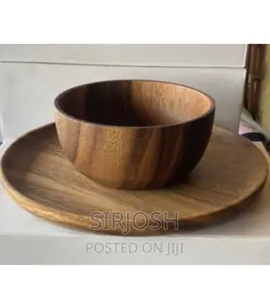 Wooden Plate and Bowls