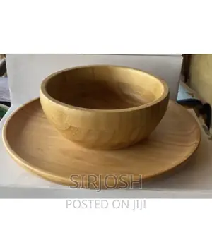 Wooden Plate and Bowls