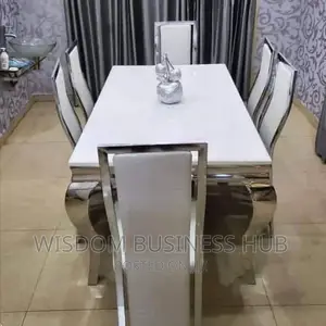 6 Seaters Marble Dinning Set