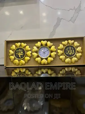 3 in 1 Wall Clock (Gold)
