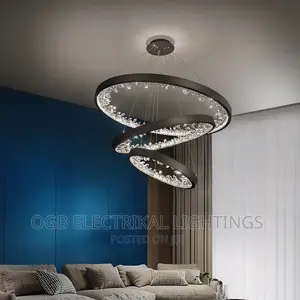 Led Triple Rings Chandelier