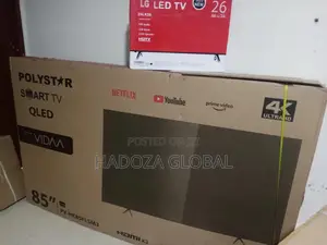 New 85'' Polystar Qled Smart TV