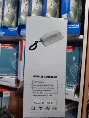Rechargeable Wireless Intercom, White