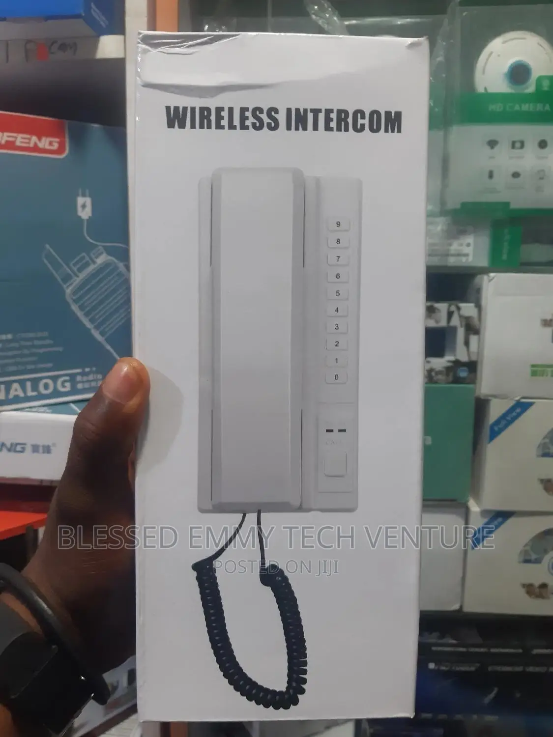 Rechargeable Wireless Intercom, White