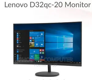 Lenovo D32qc-20 31.5 Inch QHD Curved Monitor