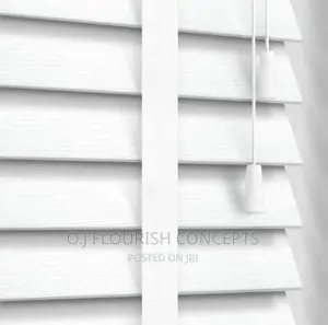 Desirable White Wooden Window Blinds