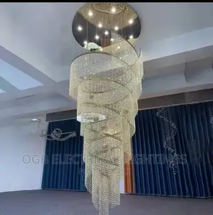 Villa Long Staircase Chandelier