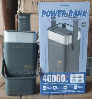 Remax 40000mah Power Bank With RJV LED Light