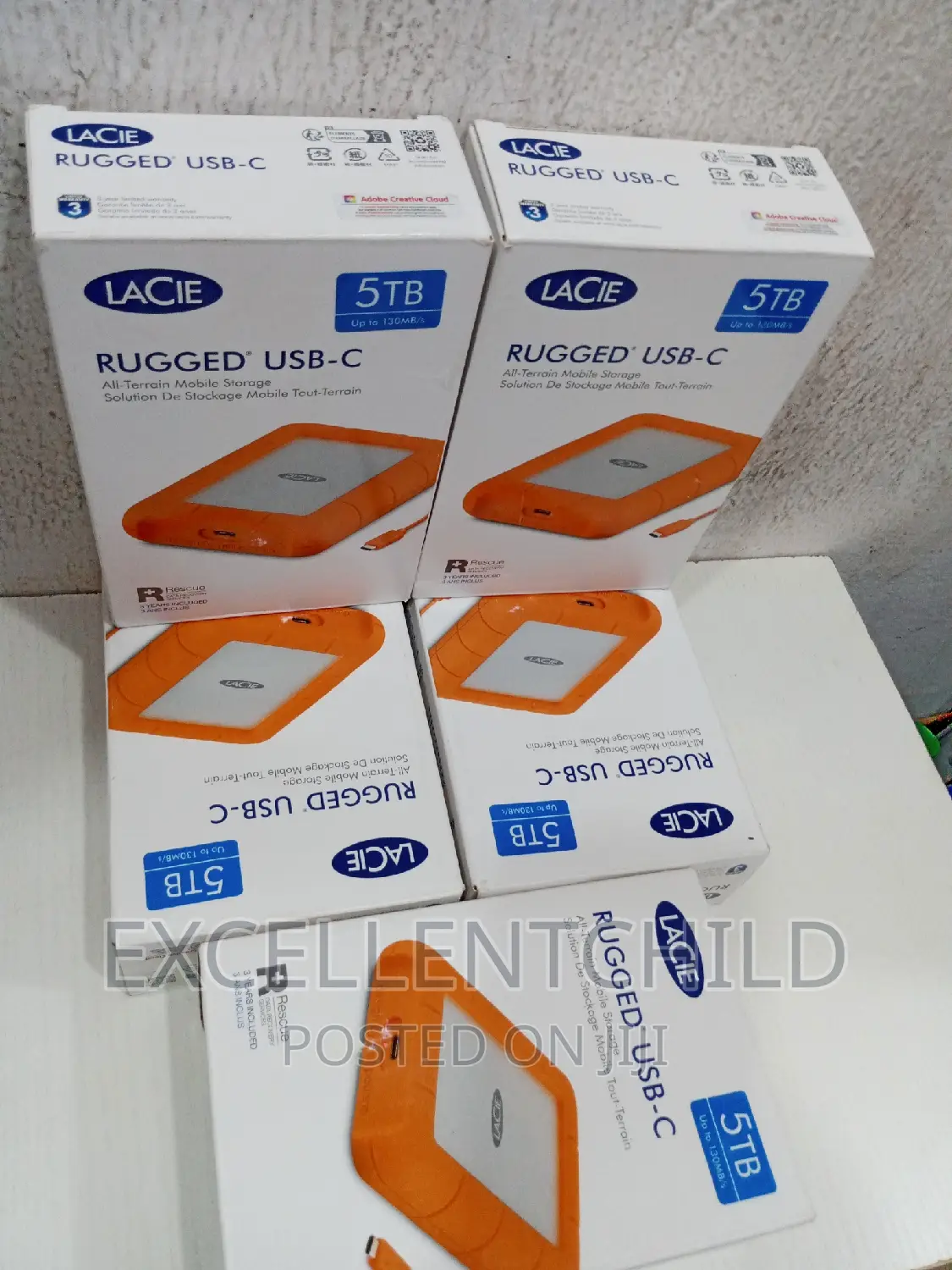 Rugged Usb-c Lacie 5tb Portable Hdd