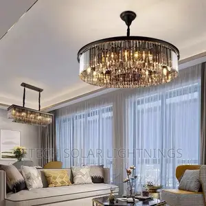 New Nordic Living Room Design Christal Chandelier Light