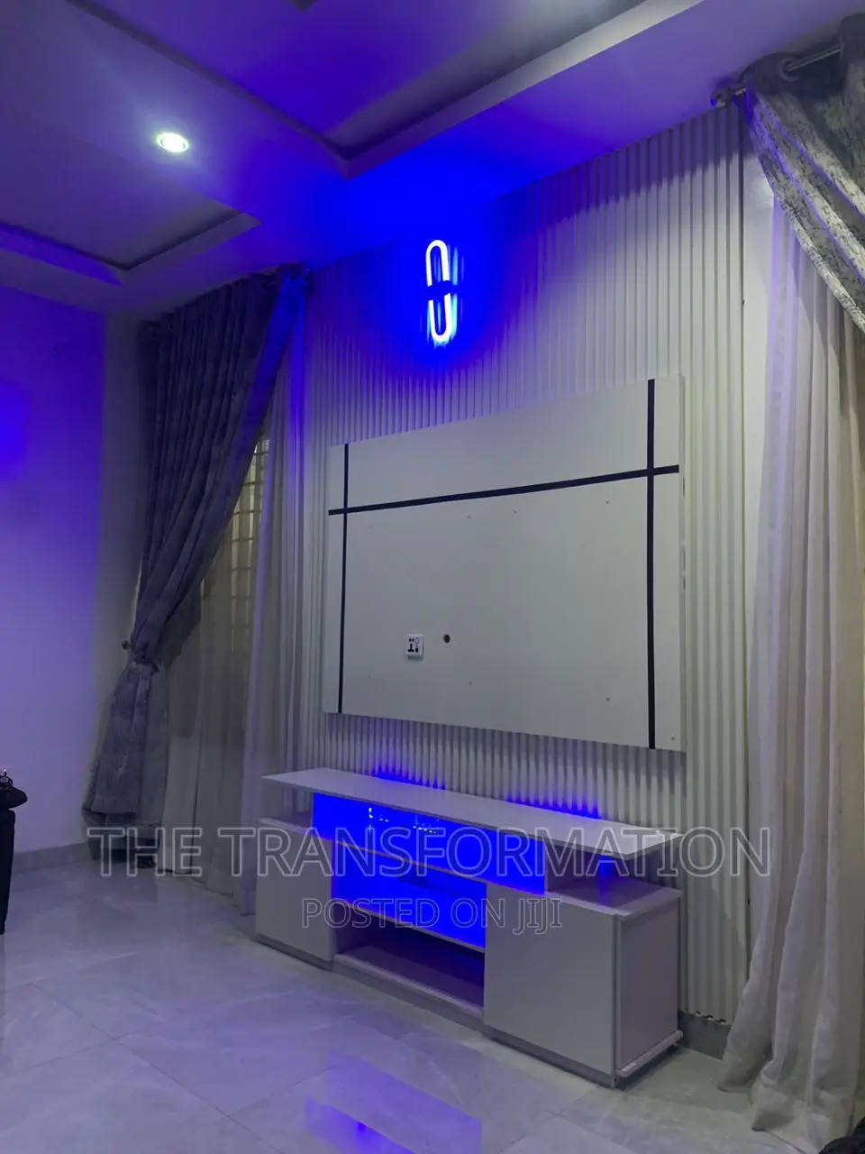 Fluted Panel Tv Console