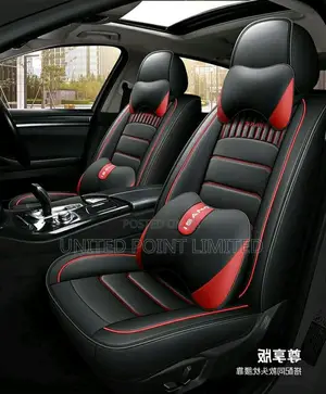 Ibang Car Leather Seat Cover Black Red Line