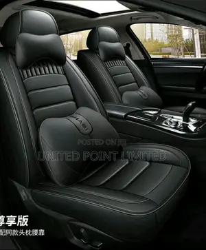 Ibang Car Leather Seat Cover Plain Black