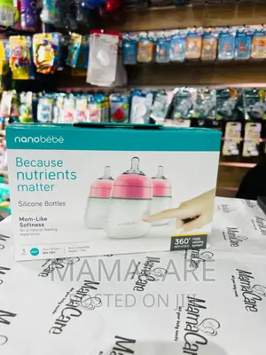 Nanobébé Flexy Silicone Bottles Pink 150ml 3pk