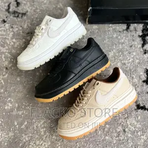 Original Nike Air Force 1 Low Luxe Gum Sole Sneakers