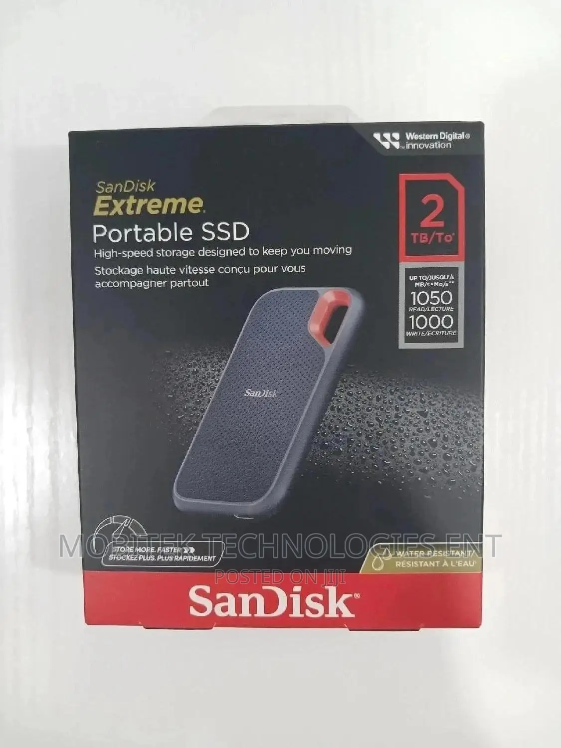 2tb Sandisk External SSD Portable Storage Drive (1050mb/S)