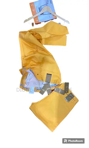 Yellow Chinos Jeans Trousers