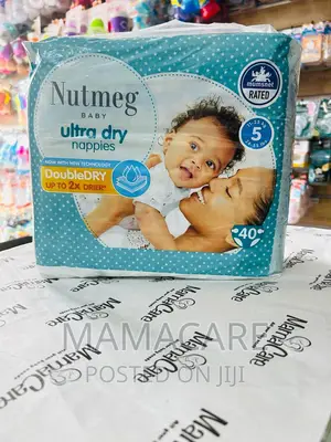 Nutmeg Ultra Dry Nappies Size 5 40 Nappies