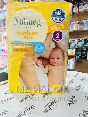 Nutmeg Newborn Nappies Size 2 54 Nappies