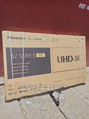 Brand New Hisense 75" Smart Tv>>Uhd>>Bluetooth>>Netflix>