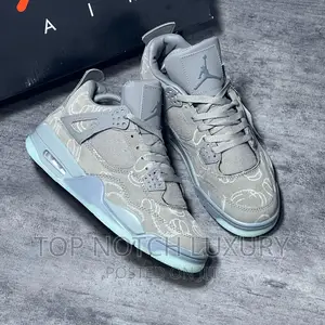 ORIGINAL Kaws X Air Jordan 4 “Grey MEN WOMEN