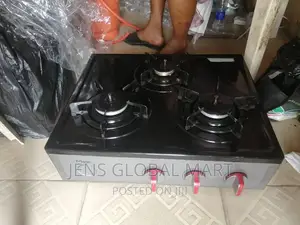 German Used 3 Burners Glass Top Gas Cooker