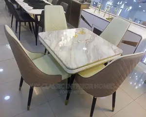 4 Setters Marble Dining  Table and Chairs