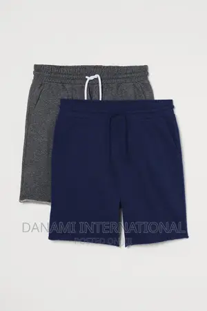 Danami 2 in One Sweat Shorts- Grey Blue