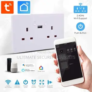 Wi-Fi Tuya Smart Double USB Socket. 13A