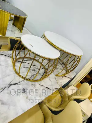 Luxury Italian 2in 1 Living Room Luxury Marble Center Table