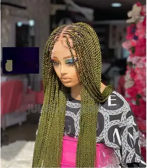Army Green Twist Braided Wig