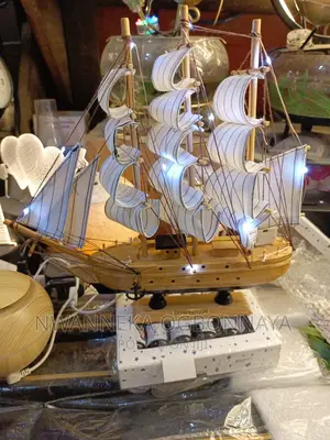 Wooden Sailboat Crafts Decoration