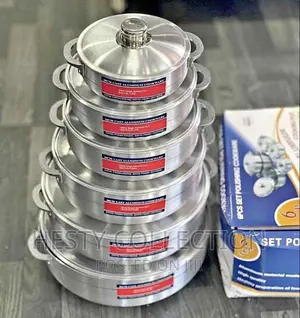 6 Pieces High Quality Aluminum Steel Pots
