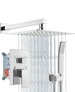 Chrome 4 Ways Condit Shower Combo Set With Handheld Shower