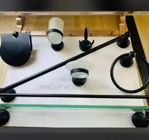 Luxury Black Matt 7-Piece Bathroom Accessories Set
