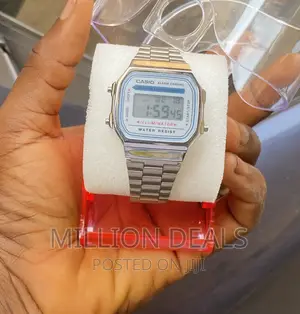 Stainless Steel Digital Men’S Wrist Watch Silver