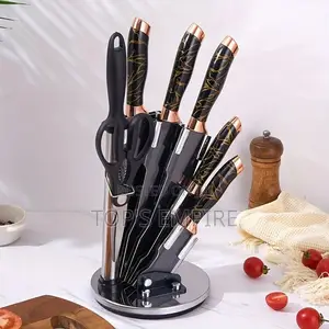9pcs Stainless Steel Kitchen Knife Set