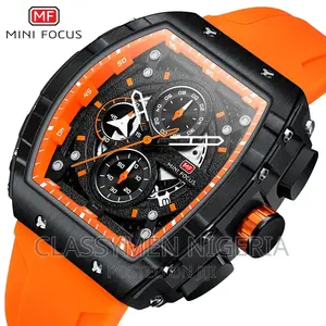 Minifocus Top Luxury Waterproof Chronograph Orange Watch