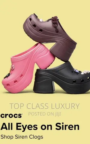 Original Siren Designer Female Crocs With Wedger