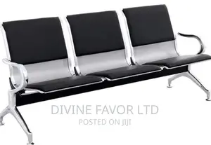 3 in 1 , Reception Chair With Leather Back