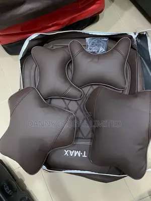 Pure Brown Leather Car Seat Cover