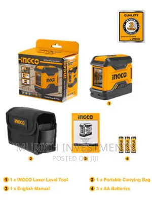 Ingco Self Levelling Laser Leveller 1V1H 15M Range Hll156508