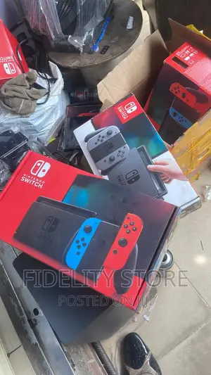 Nintendo Switch Gaming Console Red and Blue Joy Con