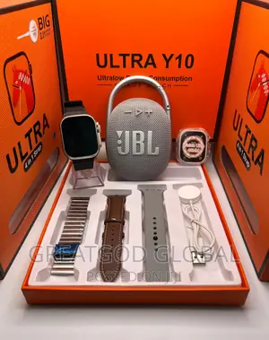 *CLIP 4 JBL Bluetooth Speaker + Series 8 Ultra Smartwatch*