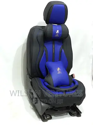 Blue And Black Horse Seat Cover