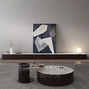 Luxury Modern Center Table With Side Stool