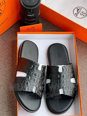 Original Leather Hermes Slipers