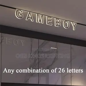 Modern Recessed Letter Magnetic Track Light Led Lamp