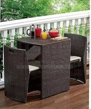 Rattan Chair and Table